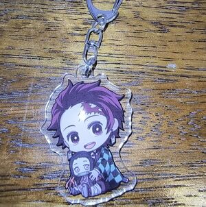 Women’s Jewelry Tanjiro Kamado holding his sister Nezuko Acrylic Keychain